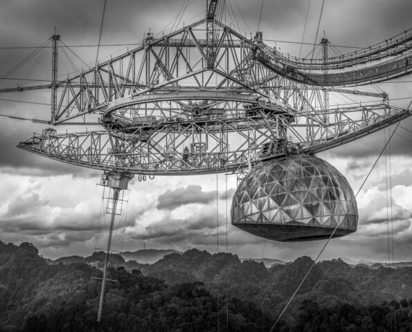 The Arecibo Observatory is the largest radio telescope in the municipality of Arecibo, Puerto Rico.